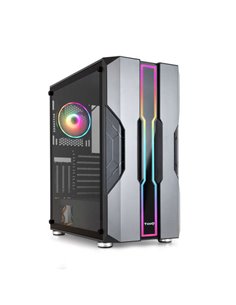 Tooq Nightcity Boîte Semitorre Gaming EATX/ATX/Micro-ATX/Mini-ITX - Panel Latéral Cristal Templado - Taille Disco Soportado 3.5"