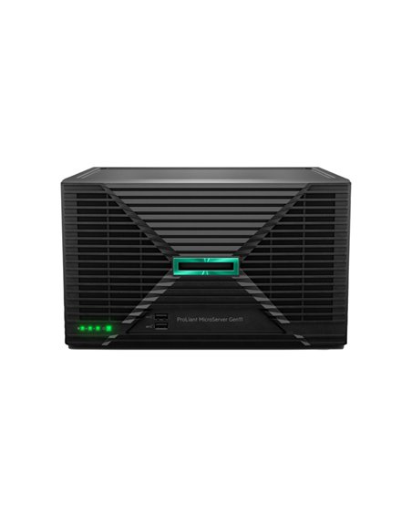 HPE ProLiant MicroServer Gen11 Servidor Intel Pentium G7400 - 16GB - 1TB SSD - DisplayPort et VGA - USB-À 3.2 Gen1 et Gen2