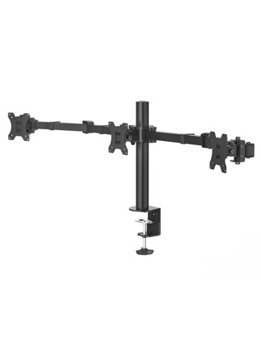 Hama Support de Mesa Avec Brazos Articulados Pour 3 Monitores de 13 à 27" - Capacité 7kg - Inclinacion 25º - Altura Réglable - G