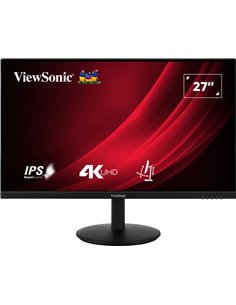 ViewSonic VG2708-4K Monitor LED 27" IPS UHD 4K HDR - Respuesta 4ms - 16:9 - Réglable de Inclinacion - HDMI, DisplayPort, Audio -