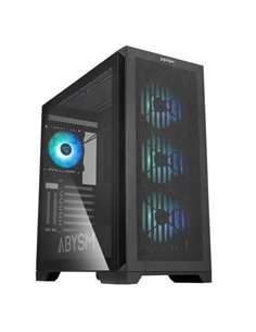 Abysm Gaming Danube Mura BX300 ARGB Boîte Torre ATX, EATX, ITX, micro ATX - Latéral Cristal Templado - 3.5" et 2.5" - USB-C 3.2,