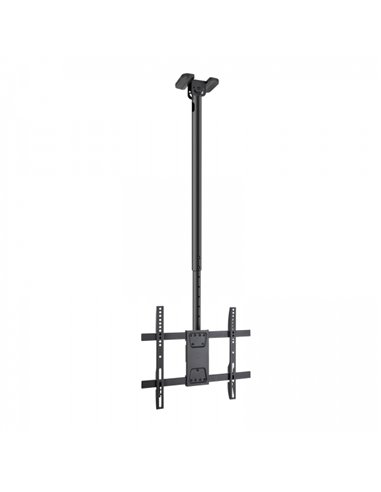 Tooq Support XL de Techo Pour Pantallas 32-75" - Angulo de Giro 180º - Inclinable - Gestion de Cables - Peso Max. 60kg - VESA Ma