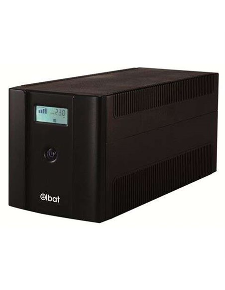 Elbat Delta SAI 1500VA USB - Écran LCD - 4x Shuckos - Estabilizador AVR - Funcion de Arranque en Frio