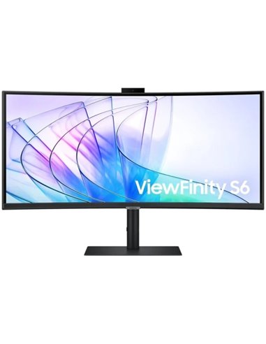 Samsung ViewFinity S65VC Monitor 34" LCD VA Curvo 1000R UltraWide WQHD 100Hz FreeSync - Webcam Integrada - Respuesta 5ms - Angul