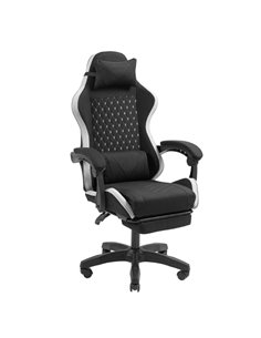 Mars Gaming MGC-X FABRIC Silla Gaming Ergonomica - Reposapies Extensible - Cojines Lumbar et Cervical - 660x540x1250mm - Tejido 
