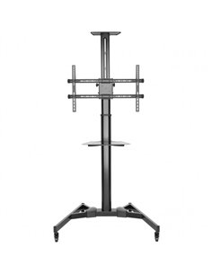 Ewent Support de Suelo EW1440 Avec Rueda - Bandeja - 37-70 - Peso Maximo Soportado 50Kg - Couleur Noir