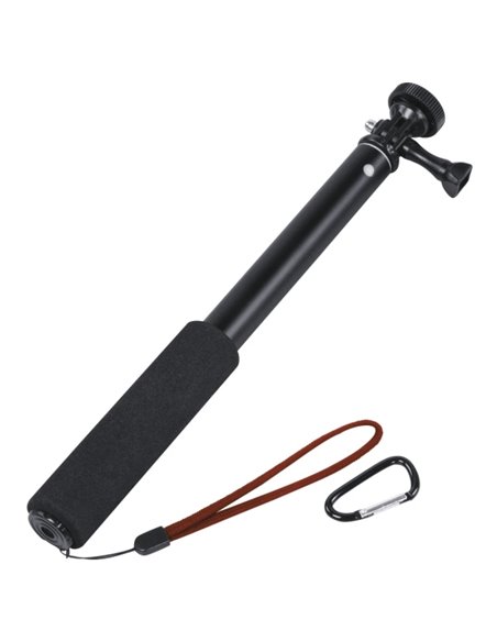 Hama Selfie 90 Palo Monopie Avec Rosca de 1/4 - Longueur de 30 à 90cm - Corps Metalico - Correa de Mano - Compatible Avec Camara