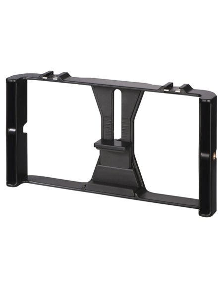 Hama Support de Smartphone - Rosca 1/4" Pour Tripode - Peso Max 300g - Ancho Dispositivo de 4.8 à 10.5cm - 25x13x8.5cm - Couleur