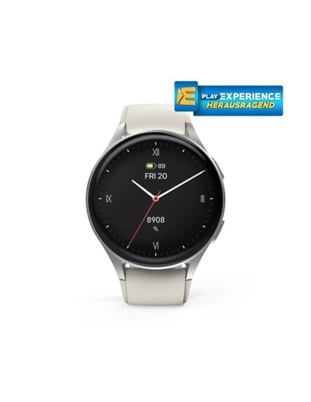 Hama 8900 Reloj Intelligente Smartwatch - Bluetooth 5.3 - Batterie 300mAh - Écran AMOLED 1.32" - IP68 - Aluminium - Pulsera de S