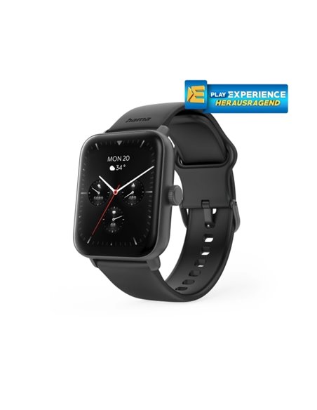 Hama 6010 Reloj Intelligente Smartwatch - Bluetooth 5.3 - Batterie 350mAh - Écran TFT 1.65" - IP68 - Resistencia al Eau 3 Atm - 