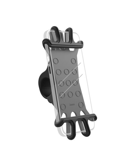Hama Flexible Support de Bicicleta Pour Smartphone - Silicona Flexible - Peso Max 200kg - Ancho Dispositivo de 6 à 8cm - Univers