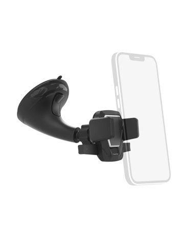 Hama Easy Snap Support de Coche Pour Smartphone - Ventosa Pour Parabrisas - Ancho Dispositivo de 5.5 à 8.5cm - Couleur Noir