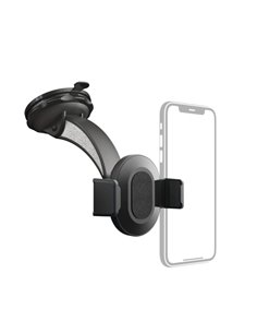 Hama Move Support de Coche Pour Smartphone - Ventosa Pour Parabrisas - Ancho Dispositivo de 5.5 à 8.5cm - Couleur Noir