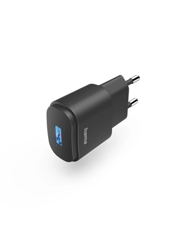 Hama Cargador de Pared - Potencia 6W - Câble 3.7cm - Écran LED - Couleur Noir