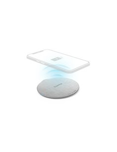 Hama QI-FC10 Metal Cargador Inalambrico - Potencia 10W - USB-C - Indicateur LED - Charge rapide - Couleur Blanc