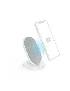 Hama QI-FC10S-Fab Cargador Inalambrico - Potencia 10W - USB-C - Indicateur LED - Charge rapide - Couleur Blanc