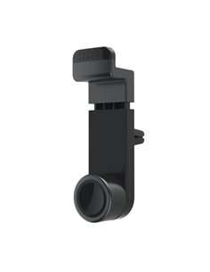 Hama Flipper Support de Coche Pour Smartphone - Pinza Pour Rejilla - Ancho Dispositivo de 4.8 à 9cm - Couleur Noir