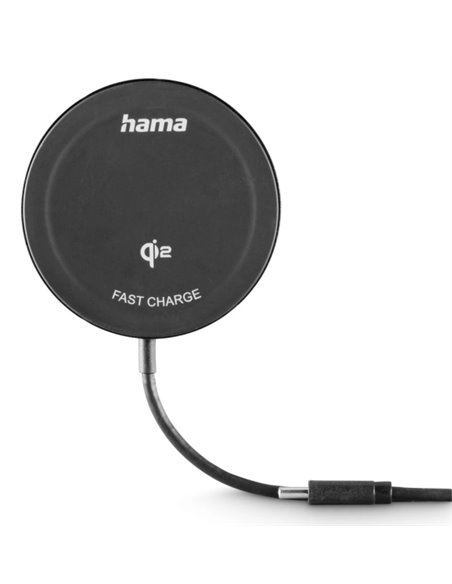 Hama Cargador Inalambrico - USB-C - Câble 1m - Charge rapide - Couleur Noir