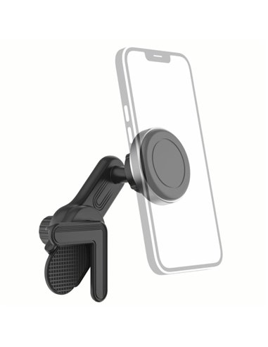 Hama Support Smartphone Pour Tesla Model 3 / et - Peso Max 200g - Universal - Revestimiento de Goma - Couleur Noir et Argent