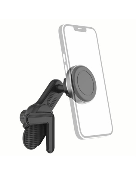 Hama Support Smartphone Pour Tesla Model 3 / et - Peso Max 200g - Universal - Revestimiento de Goma - Couleur Noir et Argent