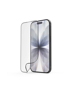 Hama Super Hybrid Protector de Écran Pour iPhone 17 - Antihuellas - Base de Montaje - Flexiglas rPET - Grado de Dureza 9H - Prot