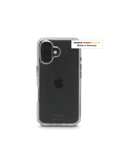 Hama Extreme Protect Housse Pour iPhone 17 - Antidérapant - Policarbonato - Protection D3O - Bordes Elevados - Couleur Transpare