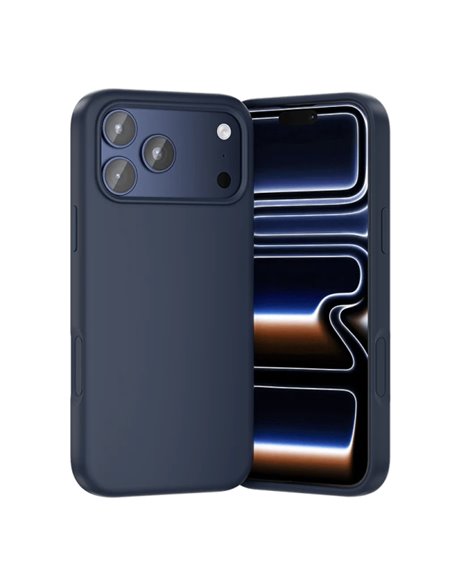 Vention Housse de Silicona Pour Iphone 17 Pro Max - Anillo Magnetico MagSafe - Comprend Accesorios - Couleur Bleu