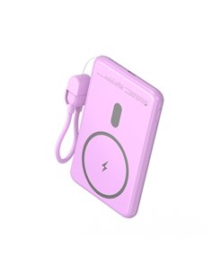 Leotec Powerbank Inalambrico 5.000 mAh - PD 20W - Qi 15W - Couleur Rose