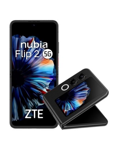 ZTE Nubia Flip 2 5G Smartphone Pliable Écran 6,9" - 8+12Gb RAM - 256 GB - Appareil photo 50 MP - 120 Hz - Couleur Noir