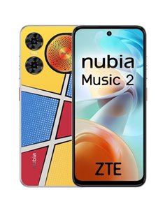 ZTE Nubia Music 2 5G Smartphone Écran 6,7" - 4+4 GB RAM - 128 GB - 120 Hz- Batterie 5000 mAh - Couleur Pop Art