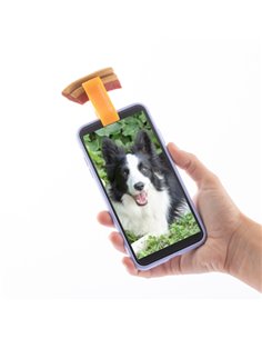 Innovagoods Pefie Clip de Selfies Pour Animaux de compagnie - Silicona Flexible - Firme Sujecion - Léger et Compact - Facile à n