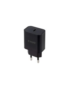 Tooq Cargador de Pared 1x USB-C/PD 20W - Couleur Noir