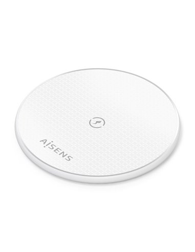 Aisens Cargador Inalambrico 15W - USB-C - Protocolo Qi - Protection Contra Sobretension, Sobretemperatura et sobrecorriente - Co