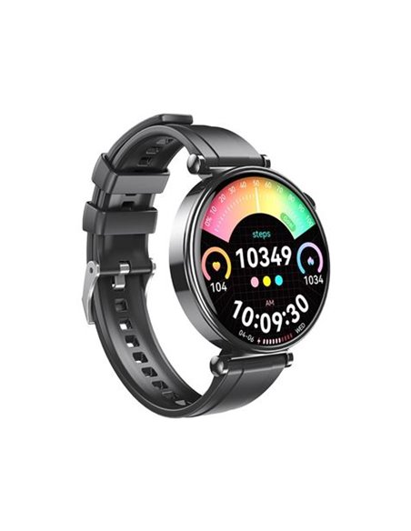 XO GT4 Mini Reloj Intelligente Smartwatch Écran Ronde 1.32" AMOLED - Multideporte - Monitoreo du Sueño - Llamadas BT - IP68 - Co