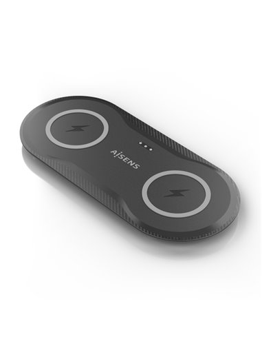 Aisens Cargador Inalambrico 15W - USB-C - Protocolo Qi - Moviles et Écouteurs - Protection Contra Sobretension, Sobretemperatura