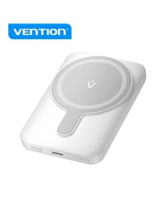 Vention PowerBank 5000mAh Magnetico Inalambrico - USB-C Dual - 20W - Display Luminoso - Charge rapide - Material Résistant - Cou