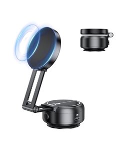 XO C166 Support de Coche Pour Smartphones - Succion Electrica - Batterie Integrada - Brazo Telescopico - Anclaje Magnetico - Cou