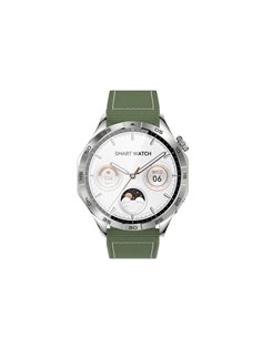 XO WATCH4 Reloj Intelligente Smartwatch Écran Ronde 1.43" AMOLED - Llamadas BT - Multideporte - IP68 - Couleur Vert