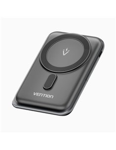 Vention PowerBank 1000mAh Magnetico Inalambrico - USB-C - Charge rapide 20W - Couleur Noir