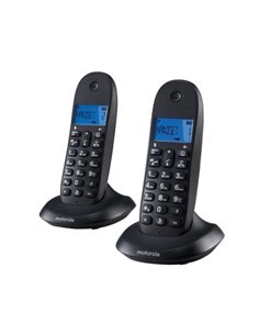 Motorola C1002L Telefono Inalambrico Dect + 1 Supletorio - Identificador de Llamada - Manos Libres