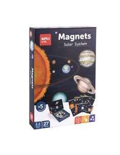Apli Juego Magnetico Le Système Solar - Introduccion al Système Solar, Fases Lunares, Estaciones et Constelaciones - Comprend 27