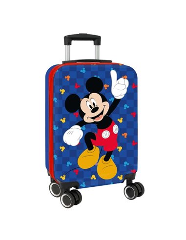 Safta Mickey Mouse Good Day Maleta Trolley de Cabina 20” - Fermeture Avec Candado - Organizador Avec Fermeture éclair - Cintas A
