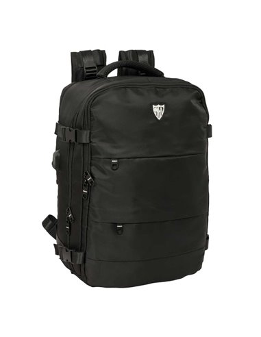 Safta Sevilla FC Sac à dos de Cabina - Poche Pour Portable Jusqu'à 15.6" - Organizadores - Portabotellas - Poches Frontales - US