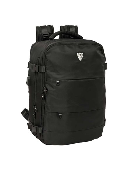 Safta Sevilla FC Sac à dos de Cabina - Poche Pour Portable Jusqu'à 15.6" - Organizadores - Portabotellas - Poches Frontales - US
