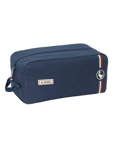 Safta le Ganso Eclipse Zapatillero - Anse Latéral - 9L - Résistant - Facile Transporte - 340x180x150mm - Couleur Bleu Marine