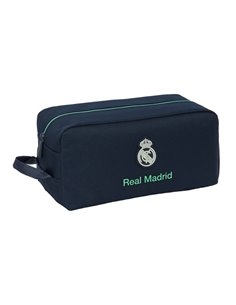 Safta Real Madrid 2ª Equipacion 25/26 Zapatillero - Anse Latéral - 9L - Organizador Compact - 340x180x150mm - Couleur Bleu Marin