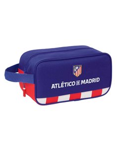 Safta Atletico de Madrid Zapatillero - Anse Latéral - 6L - Résistant - 290x140x150mm - Couleur Bleu Marine