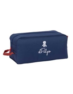 Safta le Pulpo Zapatillero - Anse Latéral - 9L - Protege du Polvo - Facile Transporte - 340x180x150mm - Couleur Bleu Marine