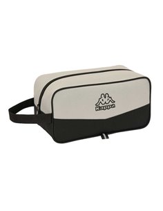 Safta Kappa Grey Zapatillero - Anse Latéral - 6L - Léger et Résistant - Organiza Chaussures - 290x140x150mm - Couleur Noir et Gr