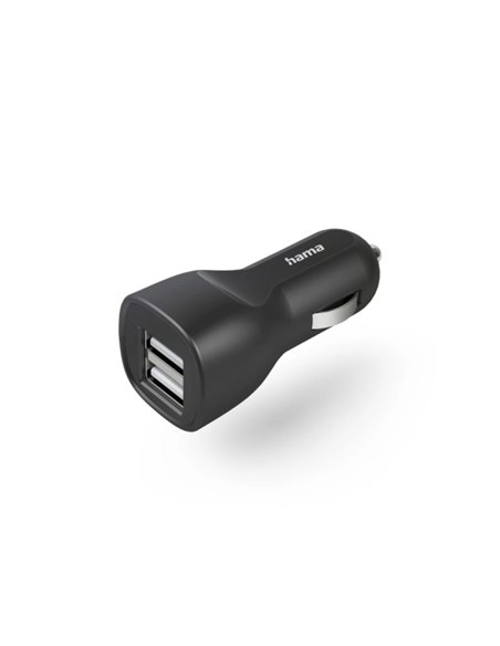 Hama Cargador de Coche 12W - 2xusb-À - Couleur Noir
